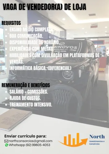 Vaga de Vendedor
