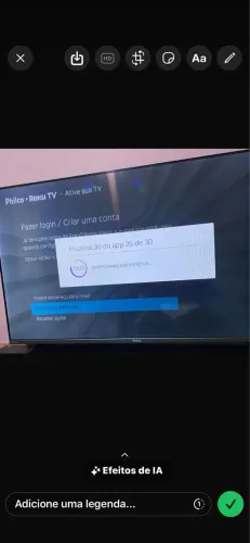 Televisão philco 43 polegadas nova 