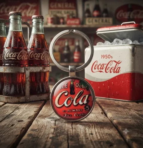 Chaveiro Coca-Cola Vintage - Item Colecionável