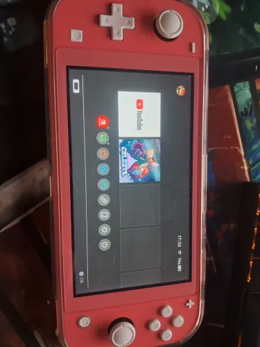 Nintendo switch lite rosa desbloqueado 