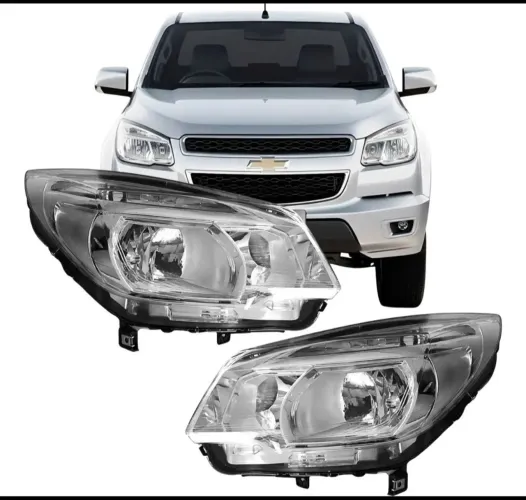 Farol trailblazer s10 Chevrolet 2013 a 2017 novo  paralelo cromado 
