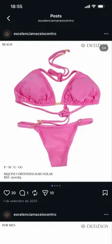 Biquíni rosa pink excelência
