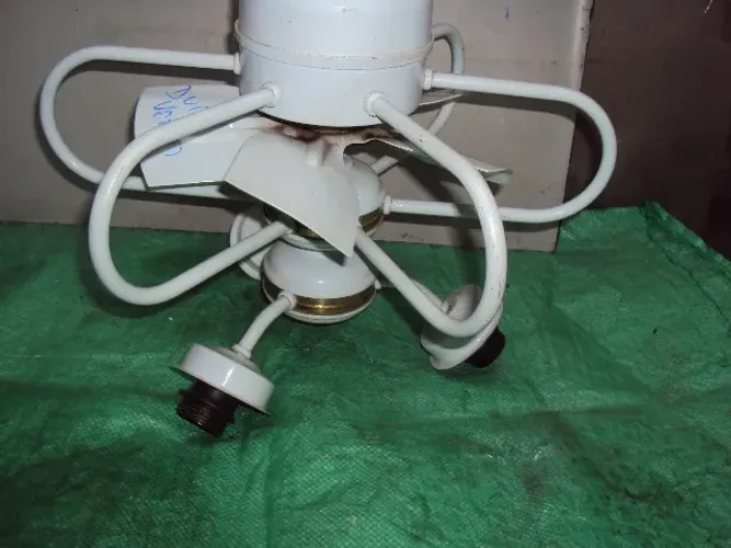 ventilador teto antigo todo metal ..com lus 127w