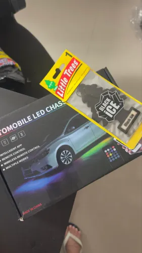 Fita Led automotiva RGB + brinde 