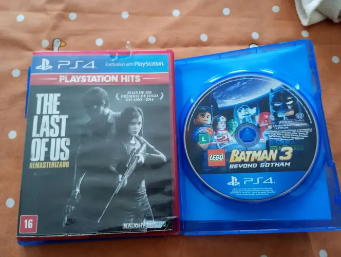 The last of us (remasterizado)e lego Batman 3 (valor negociável) (vendo separado)