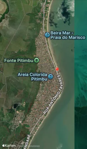 Pitimbu Praia Azul 12x30, segunda fileira na rua principal