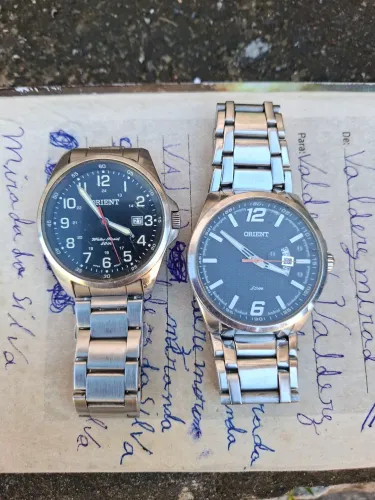 Relógios Orient Caixa de Aço e Pulseira Inox 