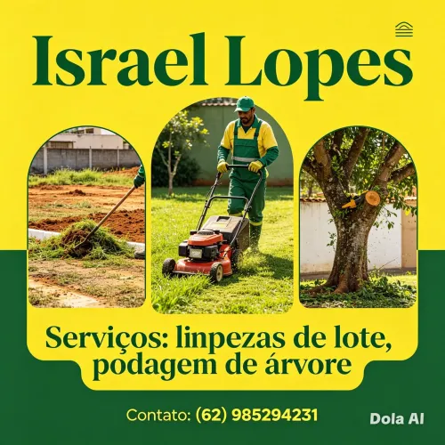 Limpeza de lotes / podagem de árvores 