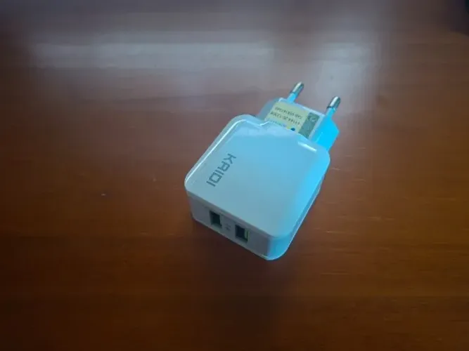 Carregador Kaidi Tomada Dupla USB Rápido Homologado Anatel Bivolt