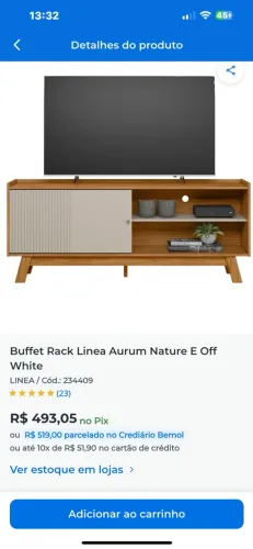 Rack Tv até 65 polegadas