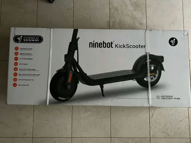 monopattino elétrico ninebot KickScooter F25I Novo motor sigillato de 300W