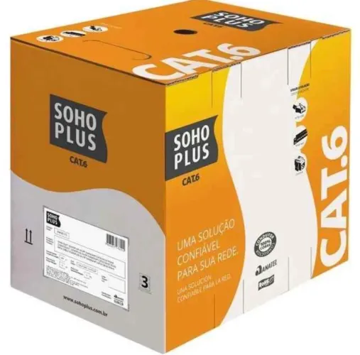 AIXA DE CABO DE REDE FURUKAWA SOHOPLUS CAT6 24AWGX