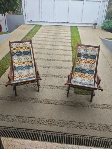 Cadeiras confortáveis varanda ou Jardim