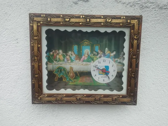 Relógio de parede santa ceia