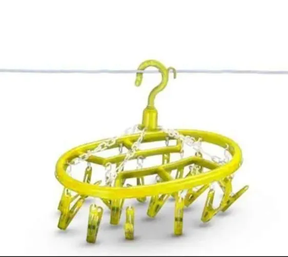 Varal peças íntimas cor amarelo