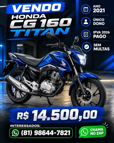 Honda CG 160 Titan S Flex 2021