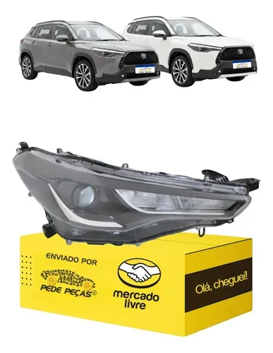 Farol Direito Toyota Corolla Cross Xr 2021 2022 2023 2024 Direito/passageiro