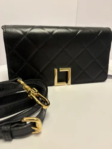 Bolsa NOVA Luz da Lua preta couro 