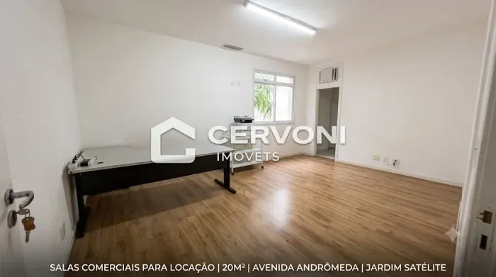 SALAS COMERCIAIS PARA LOCAÇÃO | 20M² | AVENIDA ANDRÔMEDA | JARDIM SATÉLITE