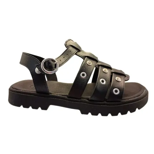 Sandália Teen Infantil Meninas Casual Conforto Molekinha Preto 234414615745