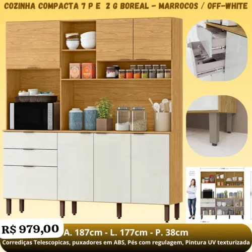 Cozinha compacta 1,77 largura
