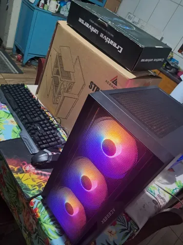 PC GAMER I7 6700 [6° GERAÇÃO] 8GB DDR4 RX 580 8GB SSD 240GB HD 1TERA GAB 3 COOLER