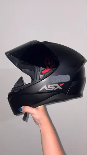 Capacete ASX City Preto Fosco Tam. 60
