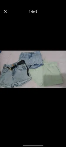 3 POR 50,00 KIT SHORTS INFANTIL