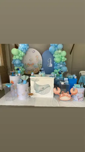 Decoração e pegue monte 