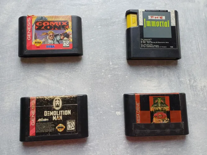 Cartuchos originais Mega Drive