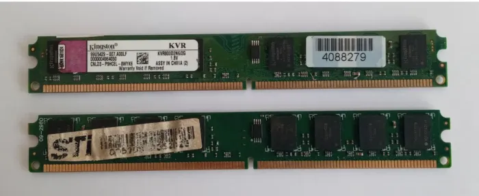 memória pc desktop Kingston e STI 4gb (2x2gb) ddr2 (1.8V) 800Mhz