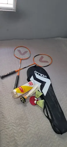 Kit Badminton Vollo ( Raquete de Peteca ) Original 