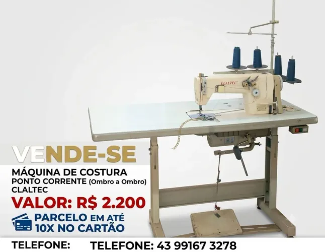 Máquina de costura industrial 