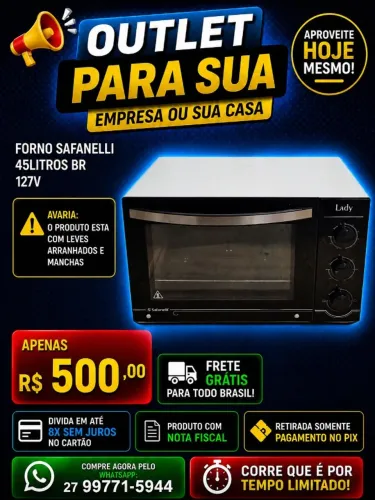 FORNO SAFANELLI 45L BR 127v- OUTLET