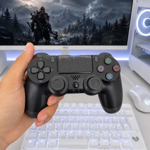 Controle PS4 Sem fio Compatível com Playstation 4, Pc, Tvs Smart, e Celulares