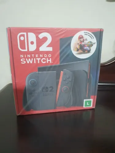 Nintendo Switch 2 Nacional, Seminovo + Grip + Case.