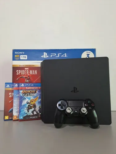 PS4 Slim 1 TB Mega Pack - 100% Revisado