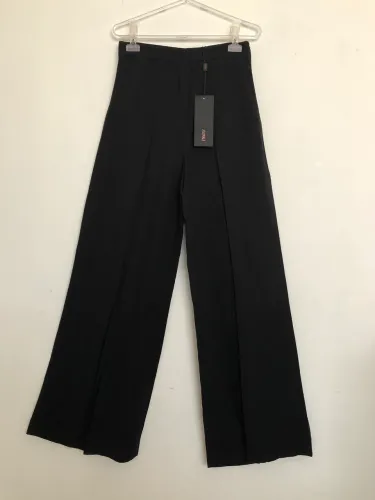 Calça Animale Pantalona Crepe Preta