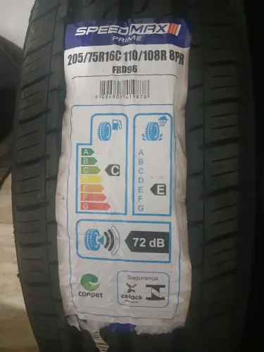 Pneus novos aro 16 speedmax prime 8 lonas 205/75R16 não é remold