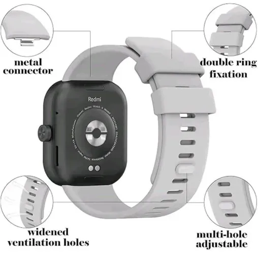 Pulseira de silicone Redimi Watch 6/5/4 e Xiaomi Mi Band 8/9 Pro