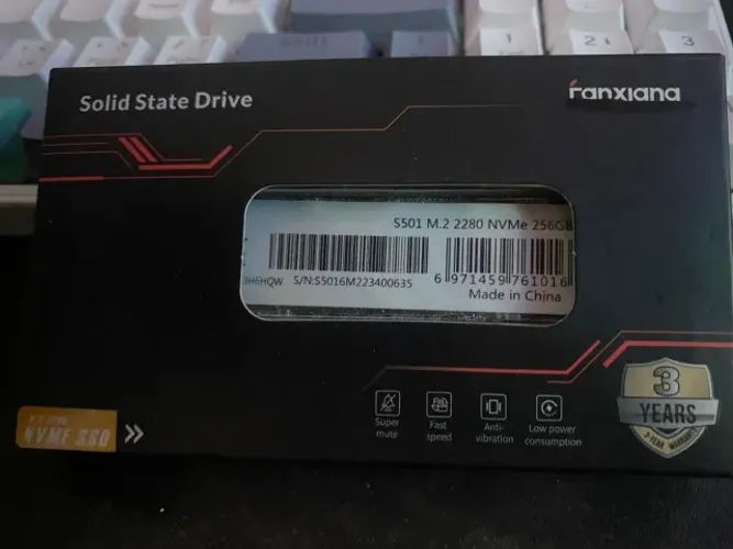 SSD Ranxiana 256gb Lacrado/Novo Faço Uber moto. 