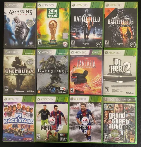 Jogos originais p/ Xbox 360