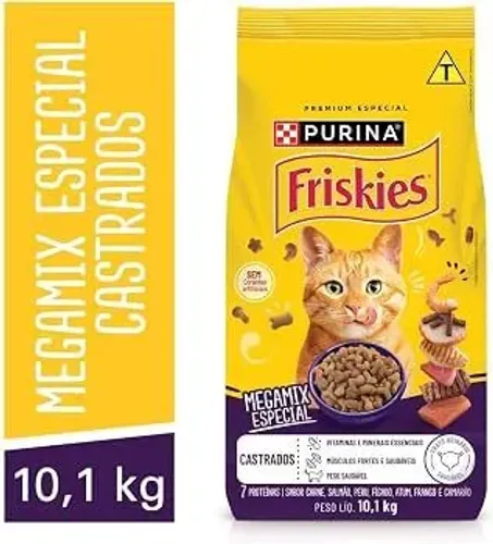 Ração friskies castrado 10,1kg