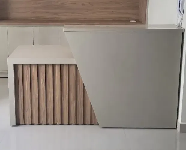 Balcão MDF recepção clínica loja - Novo sem uso