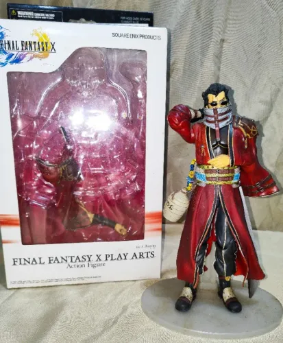 Play Arts Final Fantasy X 10 No 3 Auron Action Figure Original