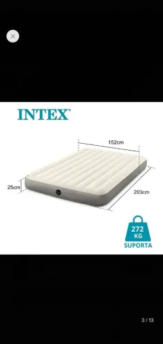 Colchão Inflável Queen Dura-Beam Single-High (1.52m x 2.03 x 25 m)
