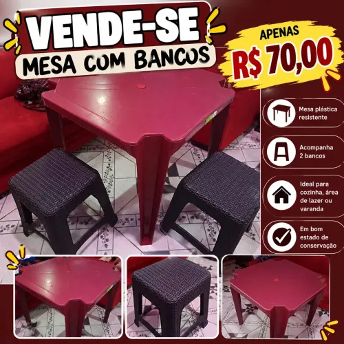 Mesa de plástico