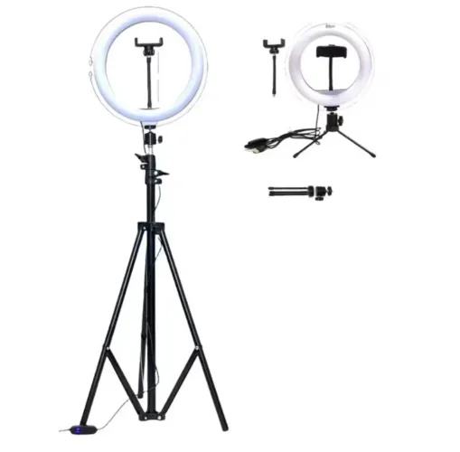 Ring light com tripé