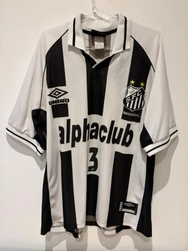 Camisa Santos FC 2000 Umbro Alphaclub #3 Original XL