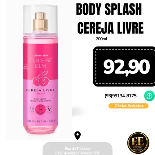 Body Splash Cereja O Boticário 